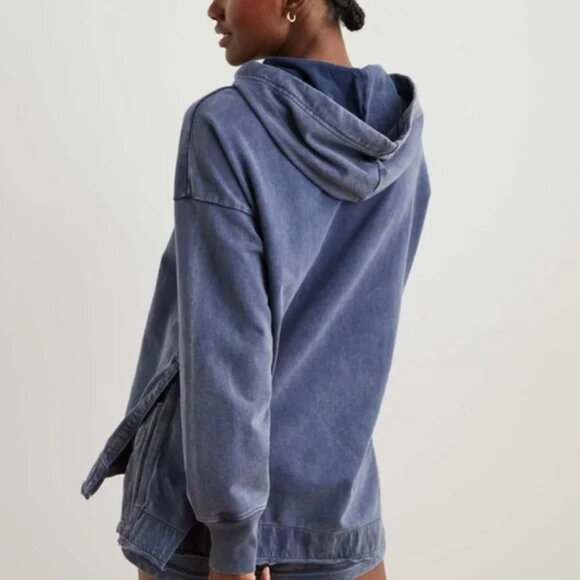 American Eagle Sunwashed Desert Hoodie in Navy - Picture 2 of 7